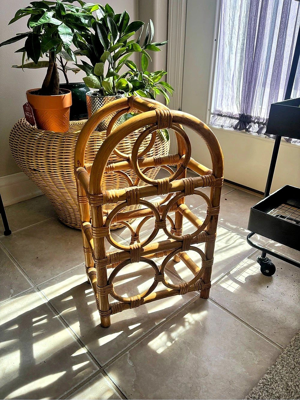 Rattan Wine Rack - Picture 4 of 10